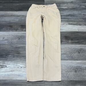 Vintage 90s Levis 512 Red Tab Cream Womens 13 Slim Fit Tapered‎ Leg Jeans USA